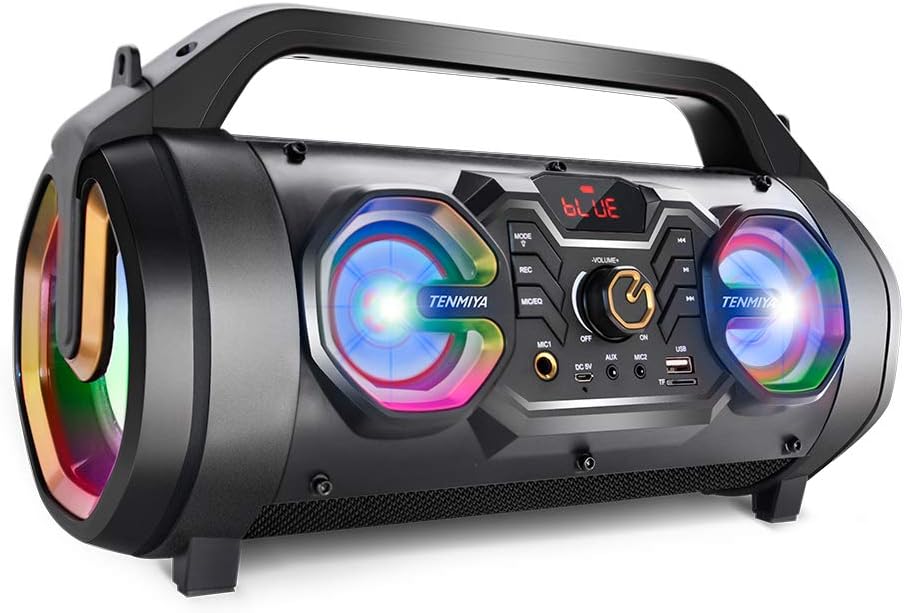 30W Portable Bluetooth Boombox Speaker with Subwoofer X855699