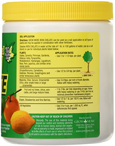 Organic Iron Chelate Concentrate (10% Iron) 8 oz Water Soluble Chelated Iron J902496