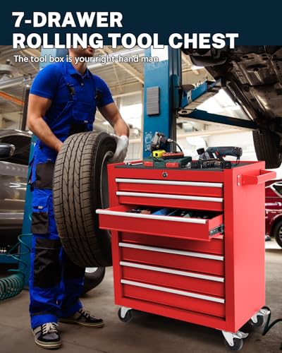 Black 5-Drawer Rolling Tool Chest Z604