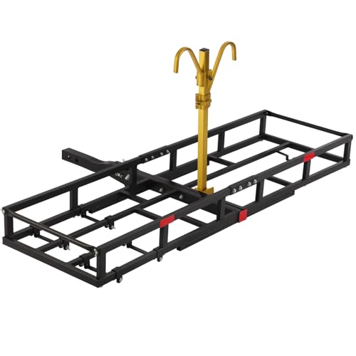 Red Heavy-Duty Hitch-Mount Bike Rack for 2 Electric Fat-Tire Bicycles G500274