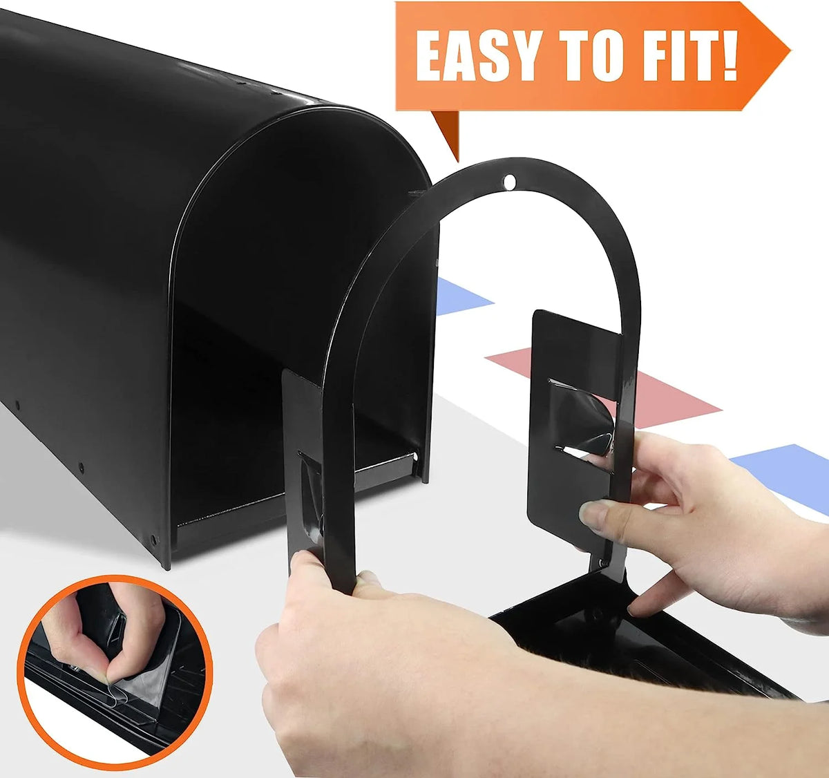 Aluminum Mailbox Door with Magnet Closure U324