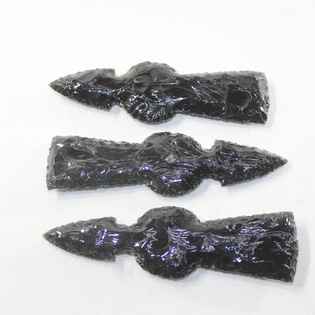 Obsidian Ornamental Tomahawk Heads R783093