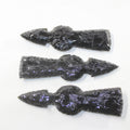 Obsidian Ornamental Tomahawk Heads R783093