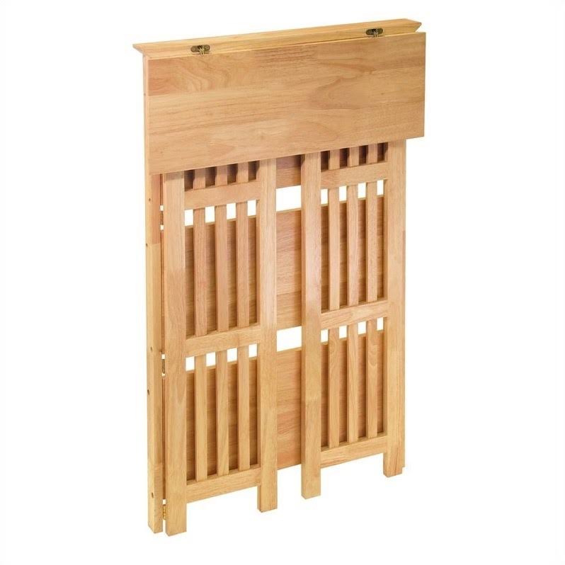 4-Tier Folding Bookcase in Beech Finish J38962