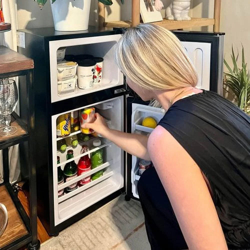 3.5 Cubic Feet Mini Fridge with Freezer and 2 Door X1442