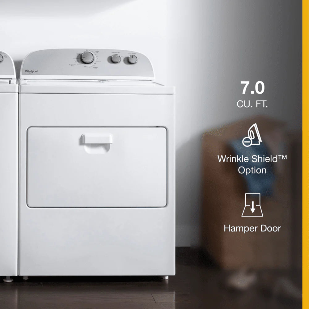 7.0 Cu ft White Top Load Gas Dryer J541712