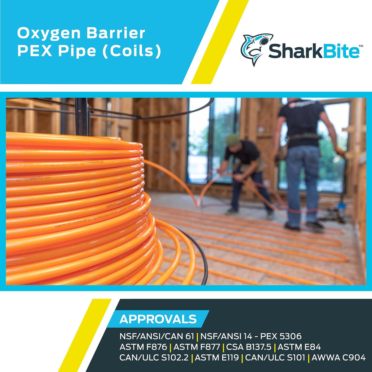 Orange PEX Pipe Oxygen Barrier Water Tubing T331132