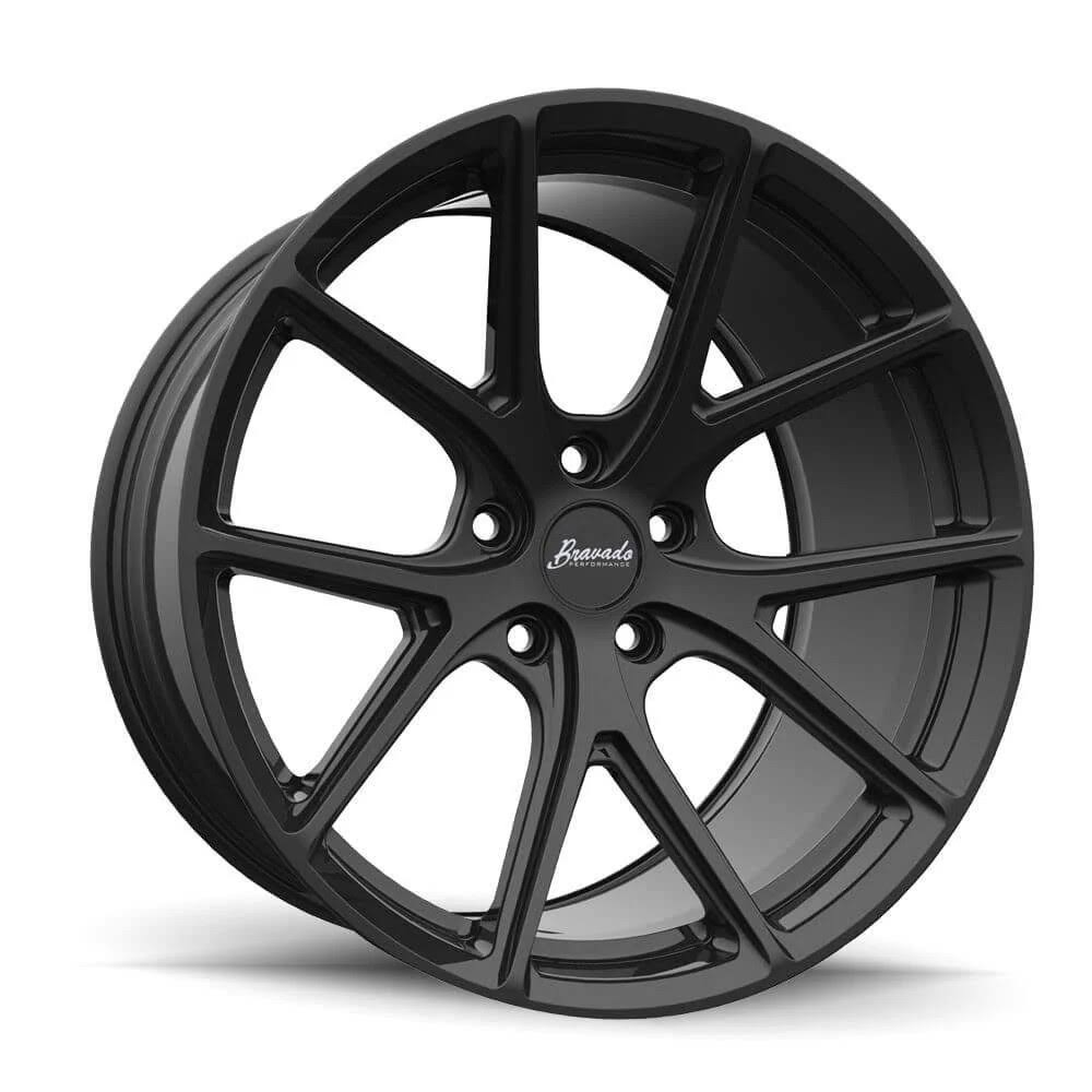 18x10 5x120 ET28 Matte Black Rims Y74041