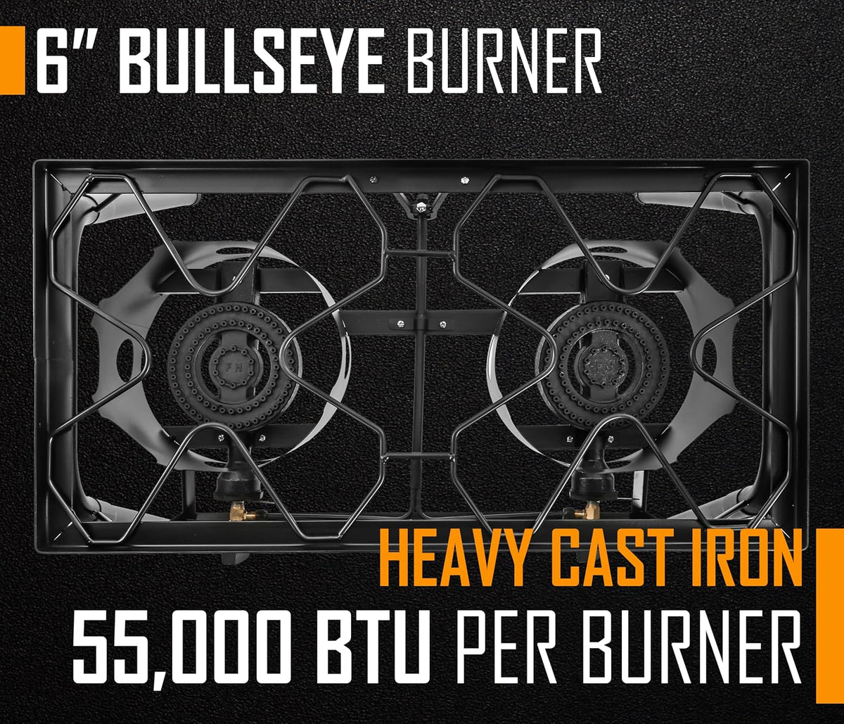 Double Propane Burner Camping Stove W8388