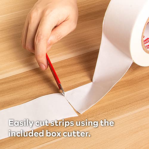 Double Sided Carpet Tape 2 Inch x 30 Yards Residue-Free D357