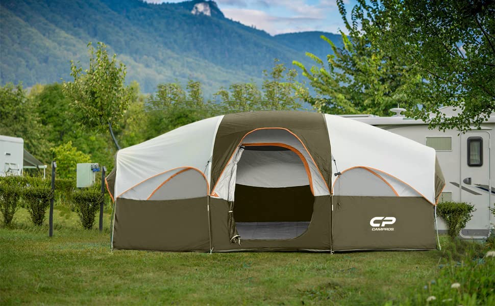 8 Person Camping Tent with Carry Bag A16160