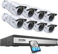 8 Channel 5MP Lite Home Security Camera System with 8 x 1080p Weatherproof Cameras T226812