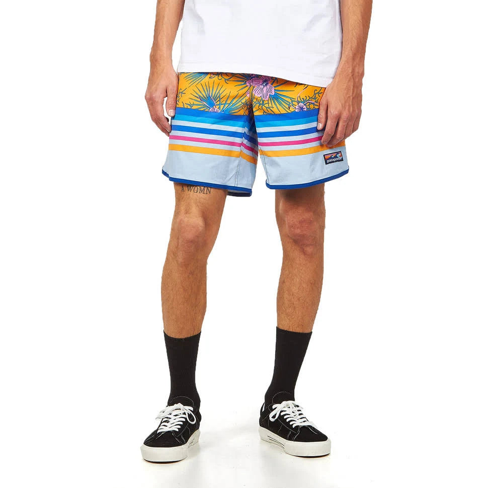 Scallop Hem Stretch Wavefarer Boardshorts - Saffron - 32 M2149