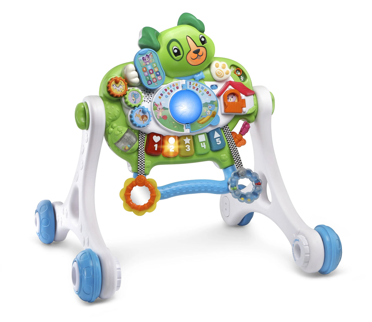 Green 3-in-1 Baby Walker Gym Floor Play Toy X487
