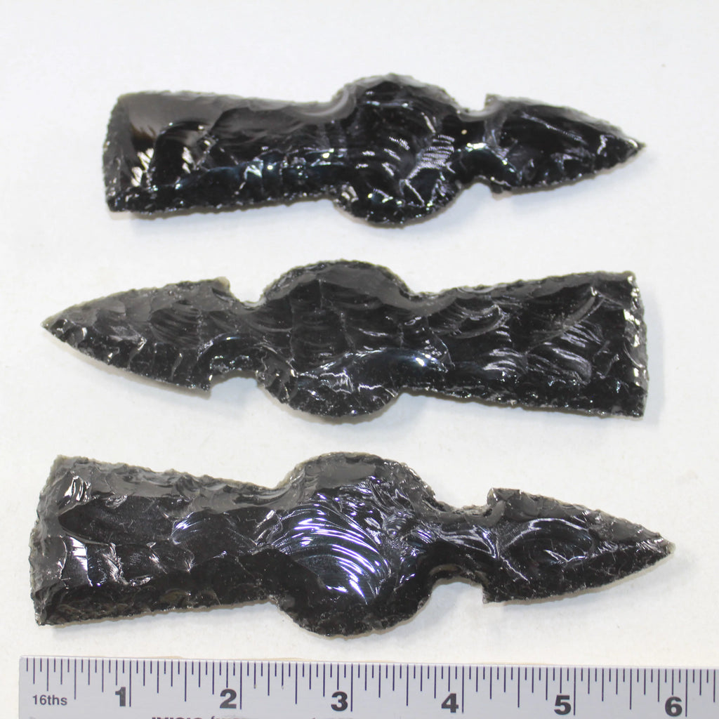 Obsidian Ornamental Tomahawk Heads R783093