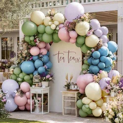 Christmas Balloon Arch Kit, Dark Green Red Pearl White Gold Balloons S179