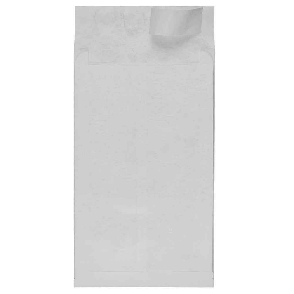 White Expandable Open End Catalog Envelopes with Peel & Seal Closure, 10 x 15 x 2, 250/Box H443