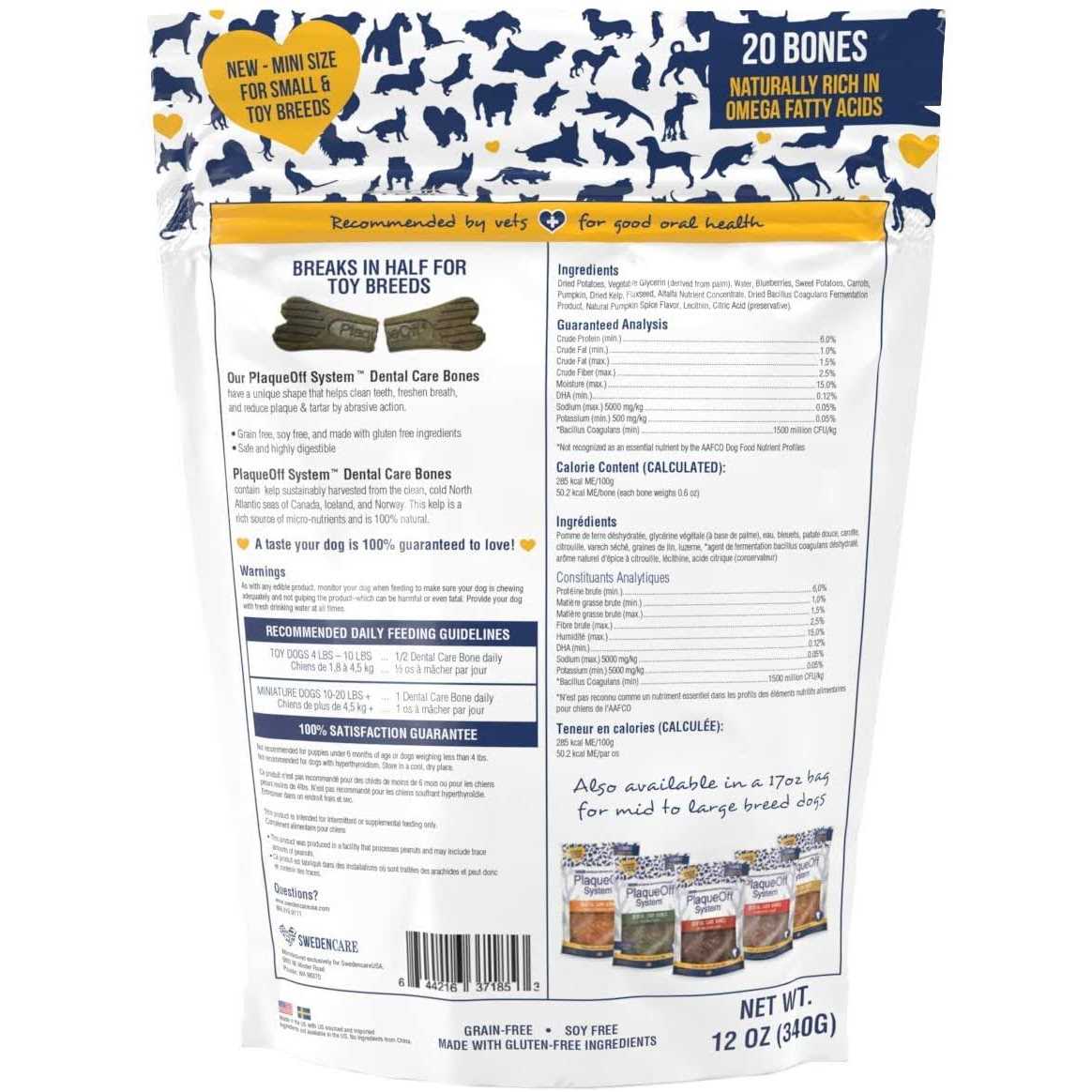 Mini Dental Bones Vegetable Fusion & Blueberry T95849