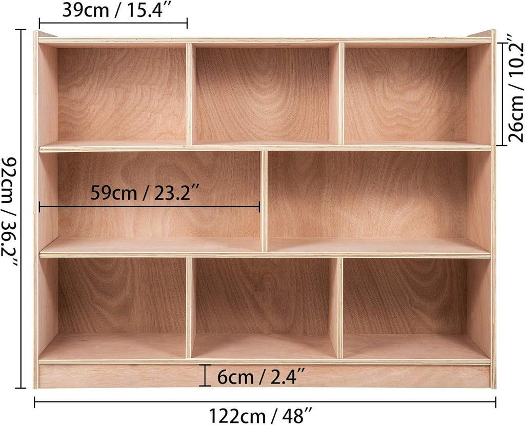 36” High Wood Color Classroom Storage Cabinet P6457