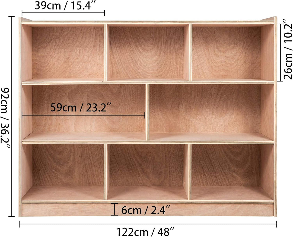 36” High Wood Color Classroom Storage Cabinet P6457