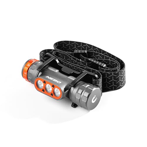 Rechargeable Headlamp, 1500 Lumens, 5 Light Modes, Detachable Magnetic Work Lamp, Waterproof, Bright LED Head Light, Includes USB Charging Cable U5114