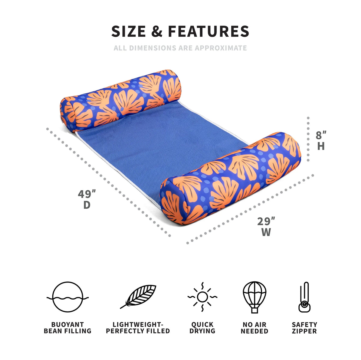Doubled-Sided Mesh Pool Float I5545