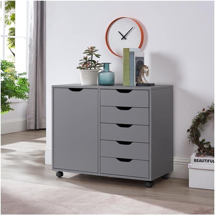 5 Drawer Storage Cabinet with Shelves H3007