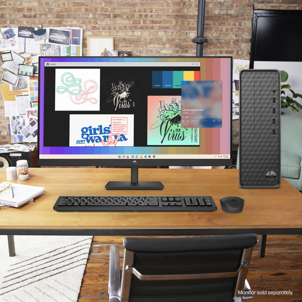 Black Intel Pentium 8GB 256GB SSD Windows 11 Desktop Tower J849