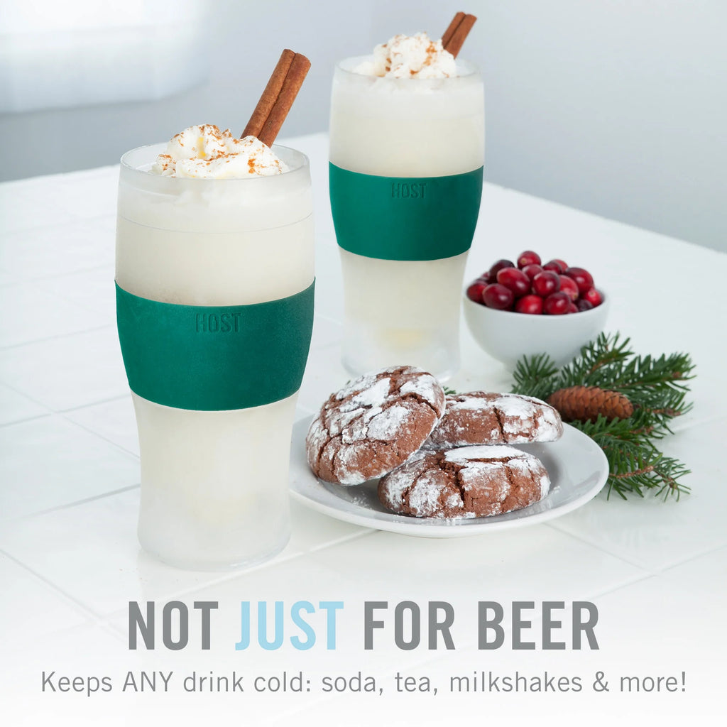 Green Double Walled Insulated Plastic Pint Glasses P11344