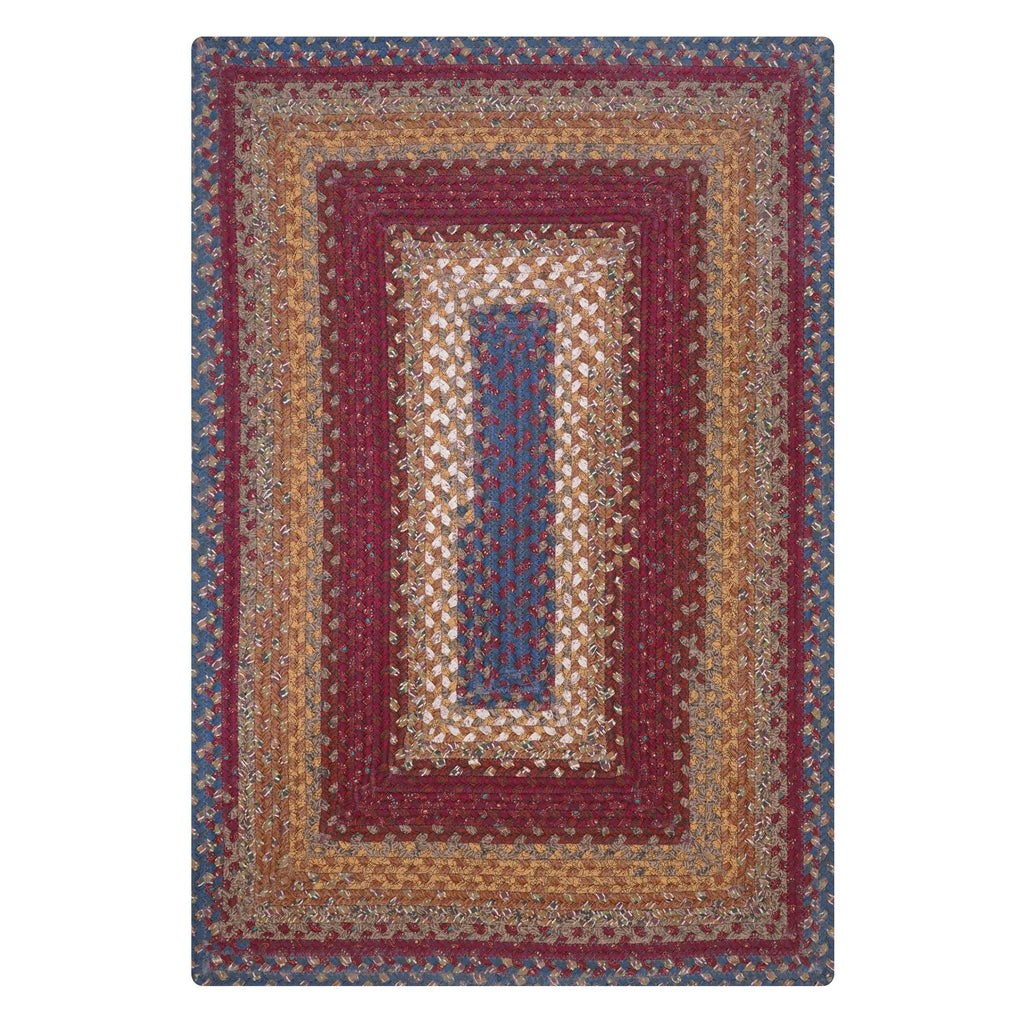 Red Cotton Braided Area Rug 4' x 6' Q9094