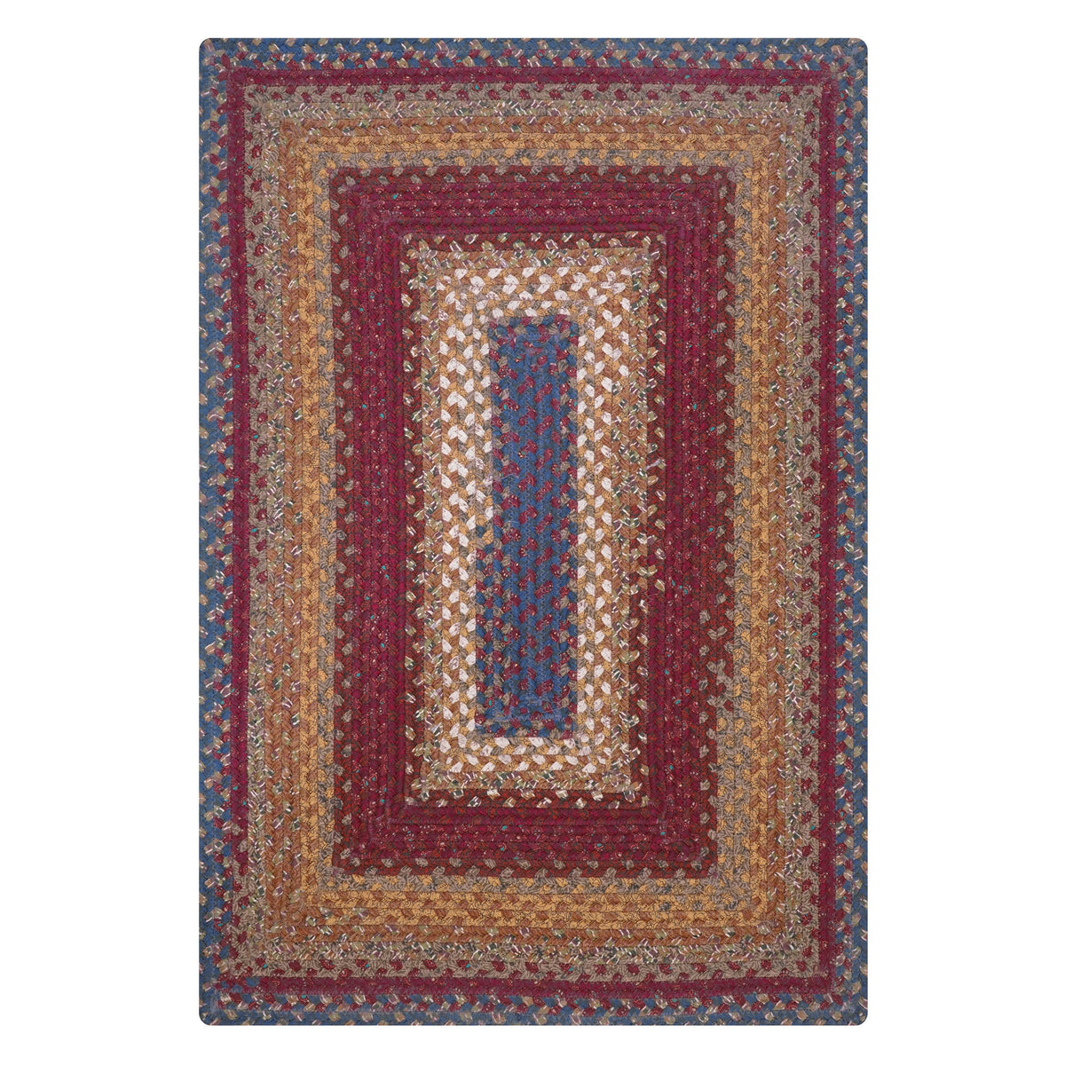 Red Cotton Braided Area Rug 4' x 6' Q9094