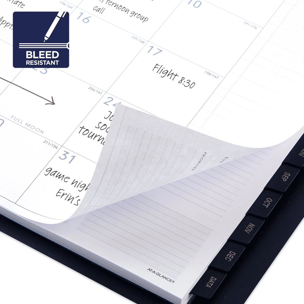 Hardcover Black Large Weekly Appointment Book Planner A76231