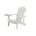 White Solid Wood Adirondack Chair P96149