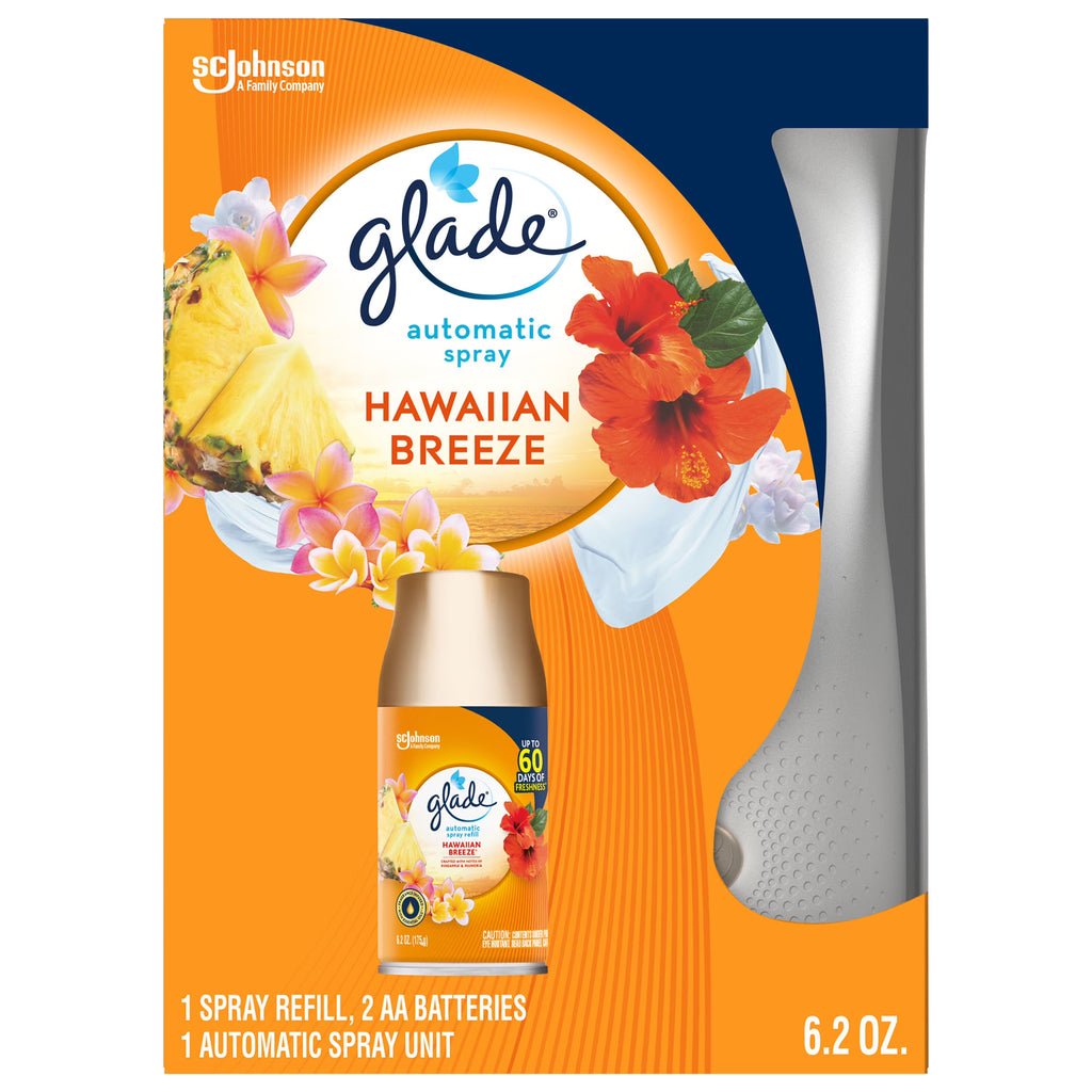 Hawaiian Breeze Air Freshener Starter Kit with Holder and Refill M3875