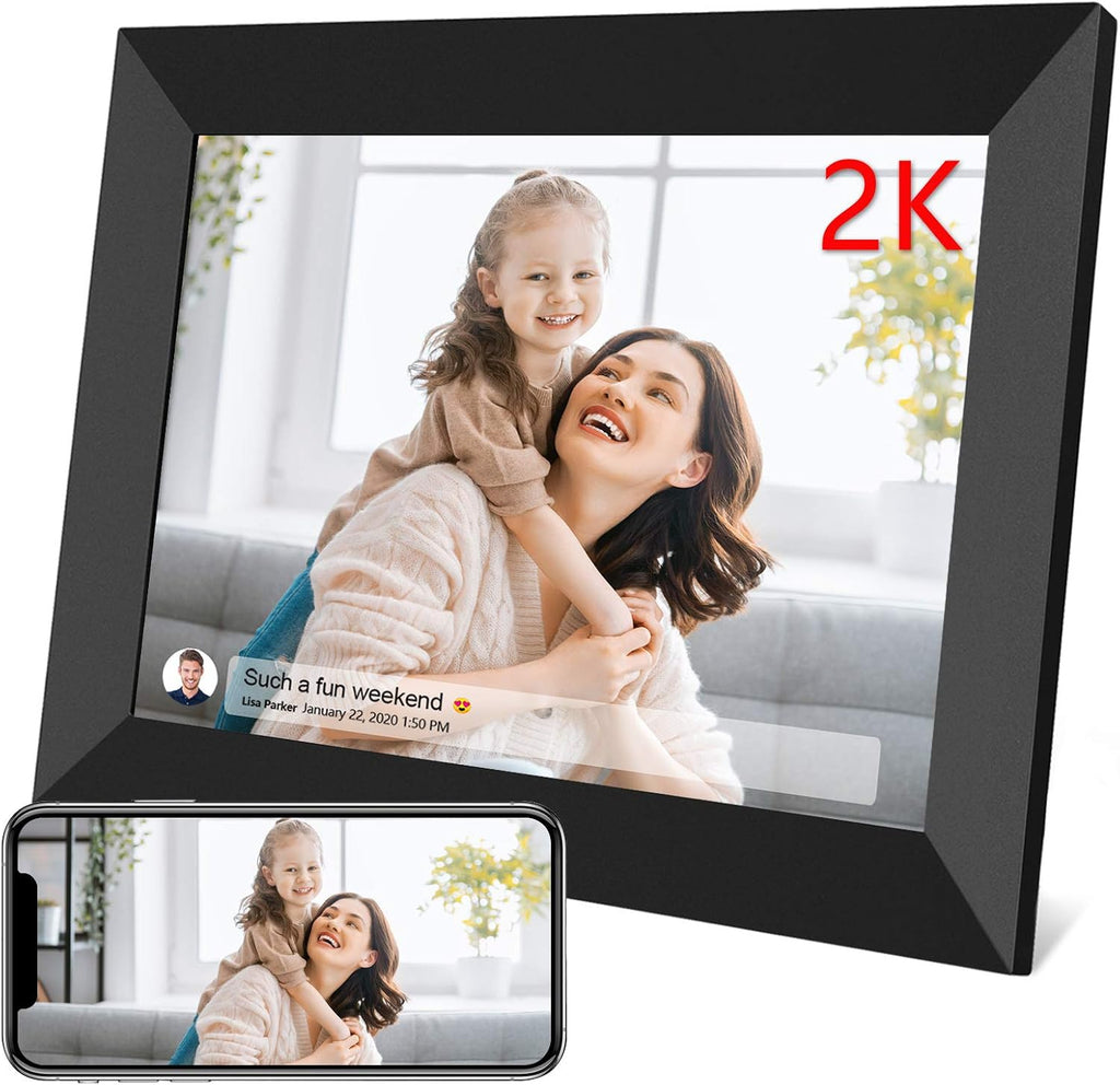 10 Inch Smart WiFi Digital Photo Frame 2K IPS LCD Touch Screen 16GB Storage T6834
