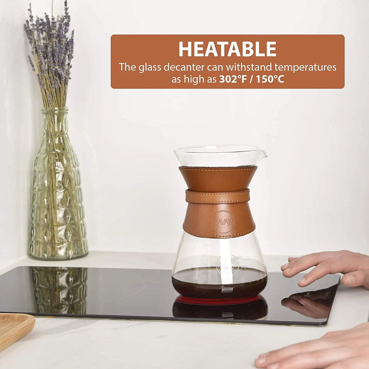 Pour Over Coffee Maker Set with Stainless Steel Filter 37oz J48979