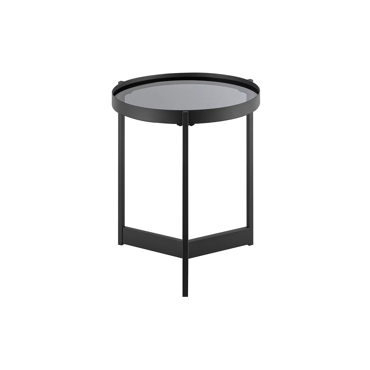 Metal and Glass Side Table A316860