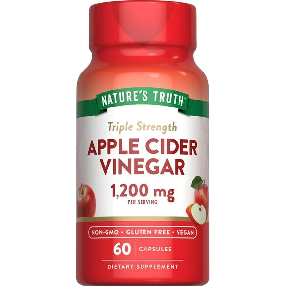 Apple Cider Vinegar 1200mg 60 Capsules Extra Strength Supplement O469
