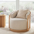 Natural Pine Swivel Chair A8588