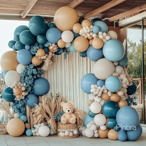 Christmas Balloon Arch Kit, Dark Green Red Pearl White Gold Balloons S179