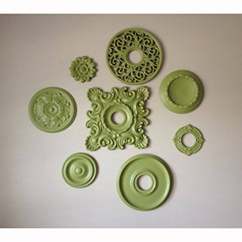 9x22OD x 4 1/8x22ID x 5/8x22P Ceiling Medallion, Hand-Painted Spartan Stone L48781