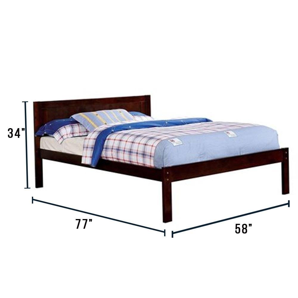 Dark Walnut Full Panel Bed D29763