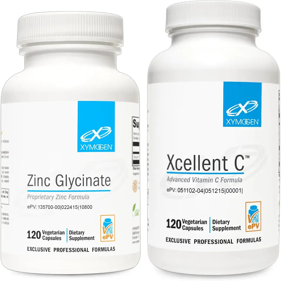 Vitamin C Supplement 120 Capsules + Zinc Glycinate 120 Capsules T686547