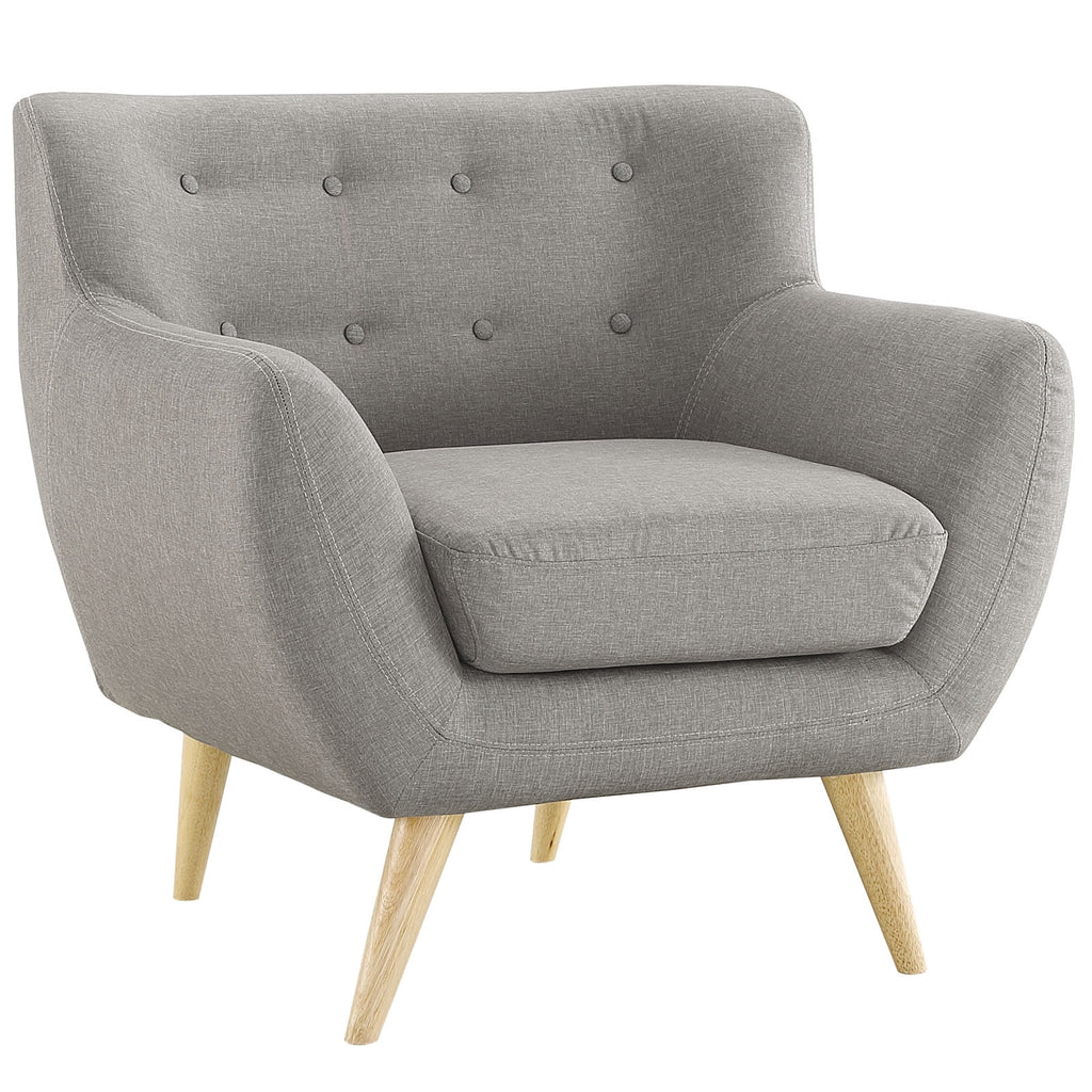 Grey Fabric Plywood Two PCS Living Room Set G443