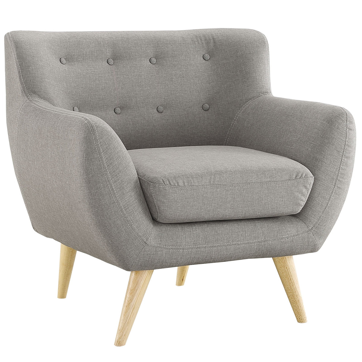 Grey Fabric Plywood Two PCS Living Room Set G443