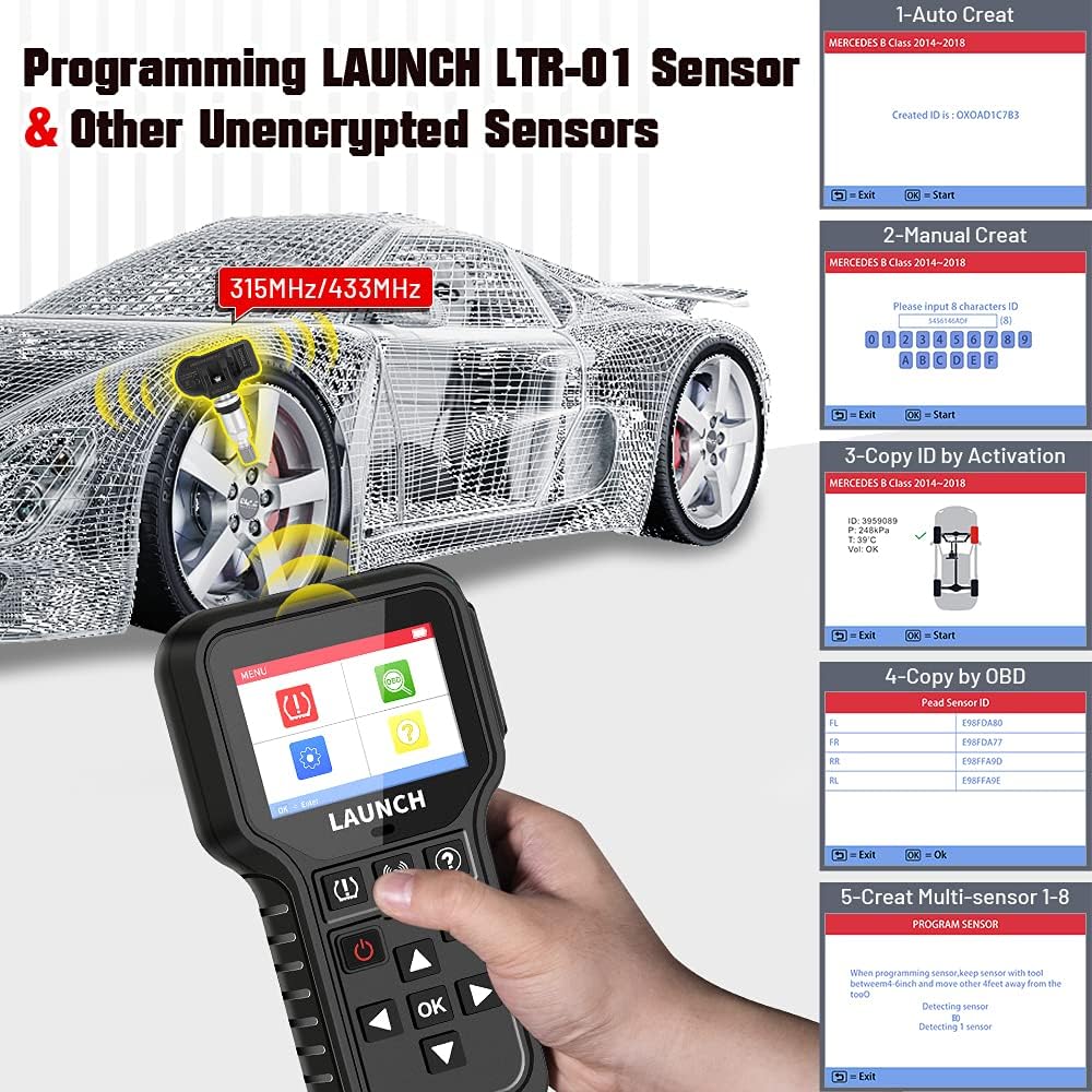 TPMS Relearn Tool with OBD2 Scanner Code Reader N2197