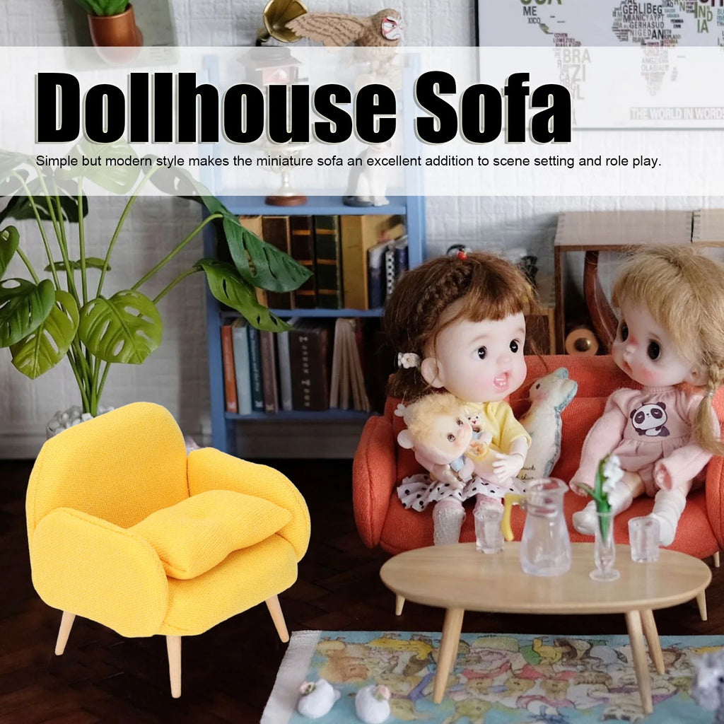 1:12 Scale Dollhouse Sofa Miniature Furniture Toy Q800
