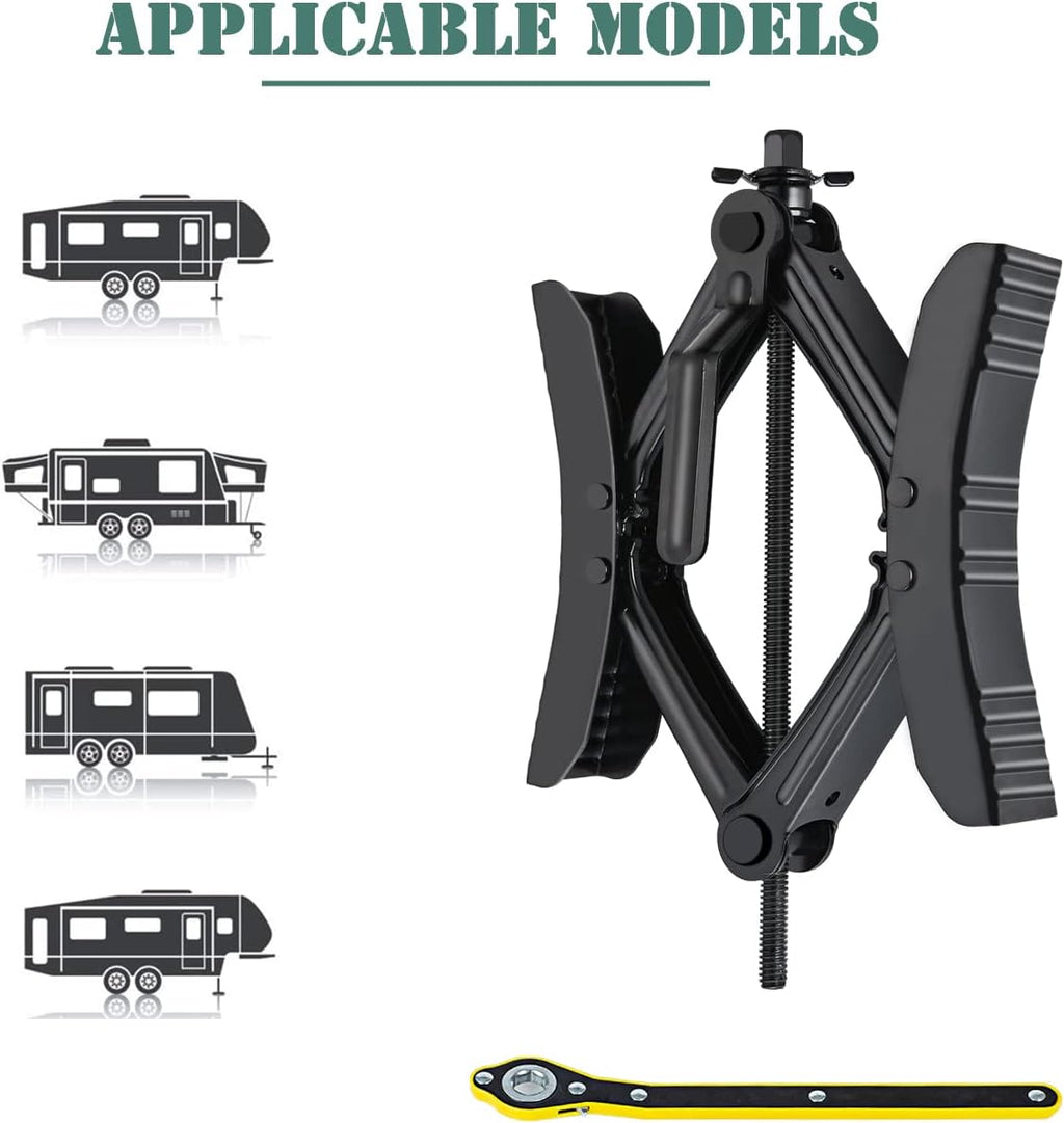 Camper Wheel Chock X Shaped RV Chocks Stabilizer Tire Wheel Chock Pair Z750