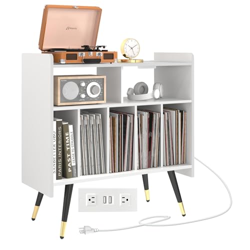 Black Vinyl Record Storage Cabinet A419
