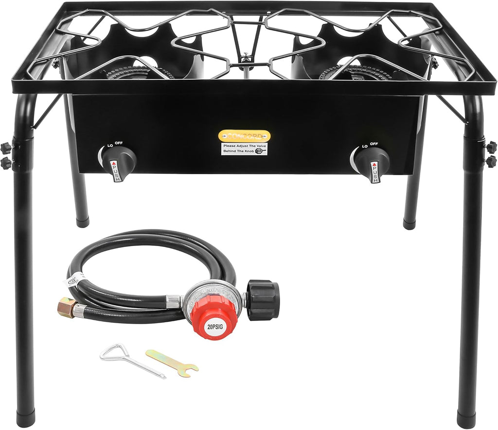 Double Propane Burner Camping Stove W8388